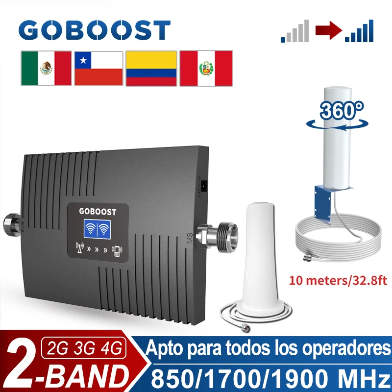 GOBOOST 2  ȣ , 2G 3G 4G LTE GSM Ʈũ 귯 , ޴ 850 1700 1900 MHz ȣ 